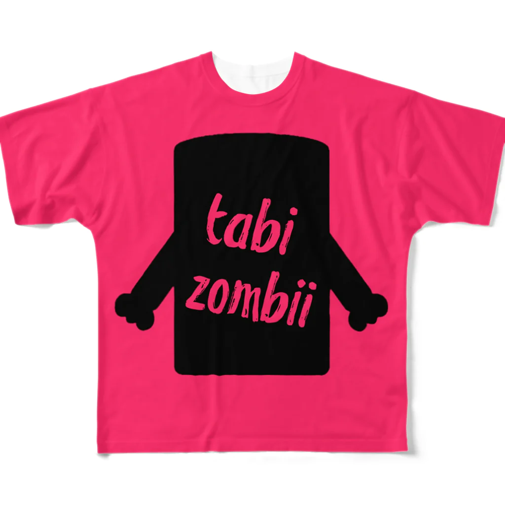 TMD ONLINE STORAGEのtabizombiiii フルグラフィックTシャツ