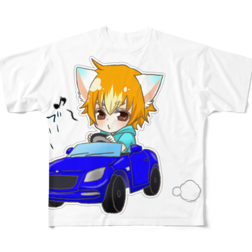 SAKUずきんのぶ〜ぶ〜パルっち フルグラフィックTシャツ