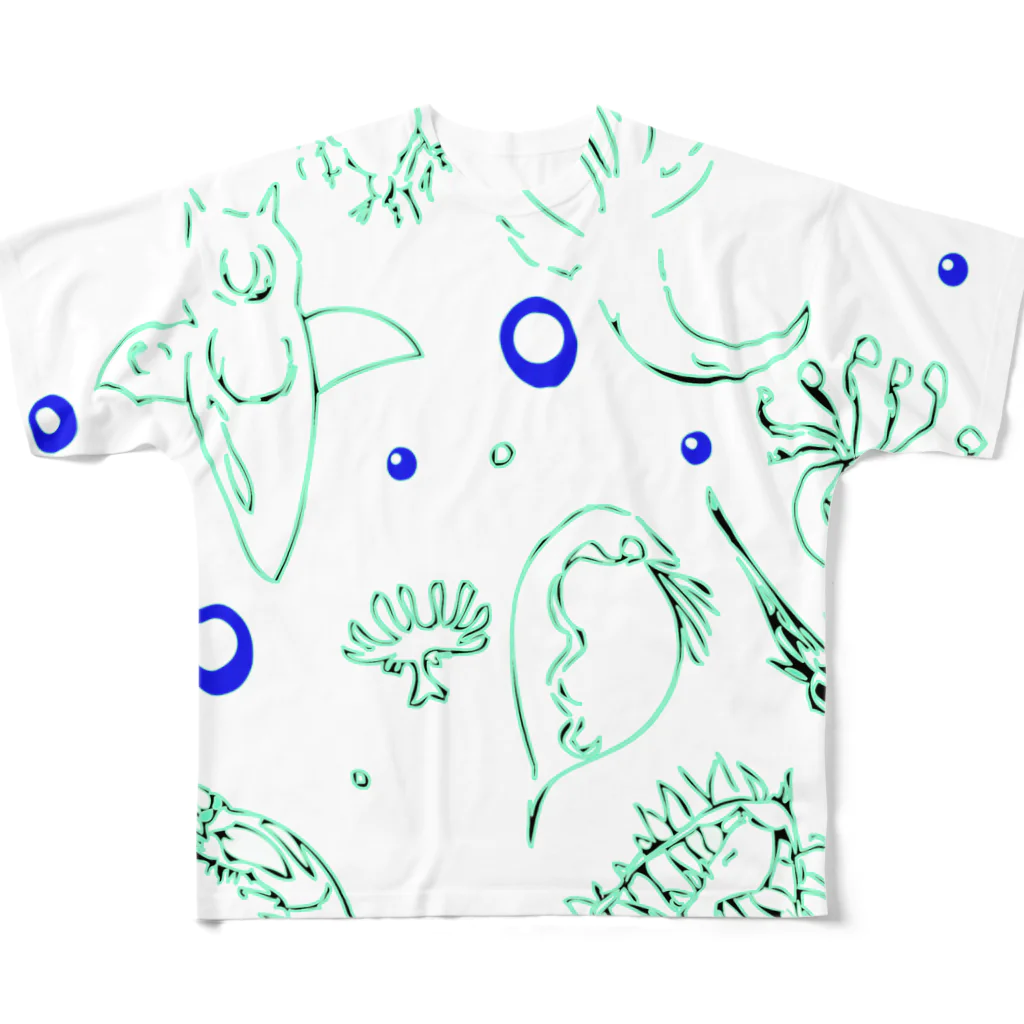 てるよしネットのプランクトンちゃん All-Over Print T-Shirt