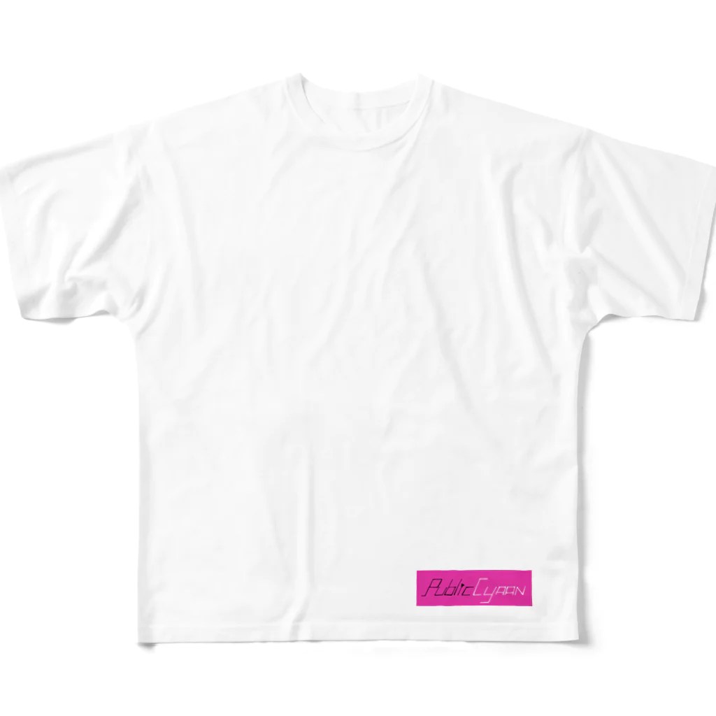 PublicCyaanのPublicCyaan All-Over Print T-Shirt