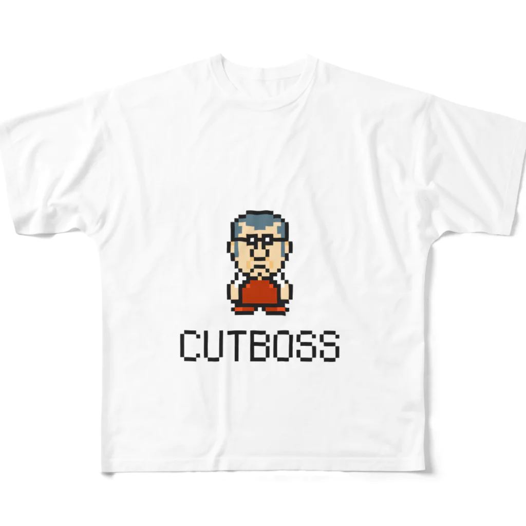 CUTBOSSのBARBER - CUTBOSS All-Over Print T-Shirt