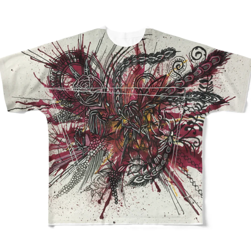 rikihigashinakaのNoir  de jais All-Over Print T-Shirt