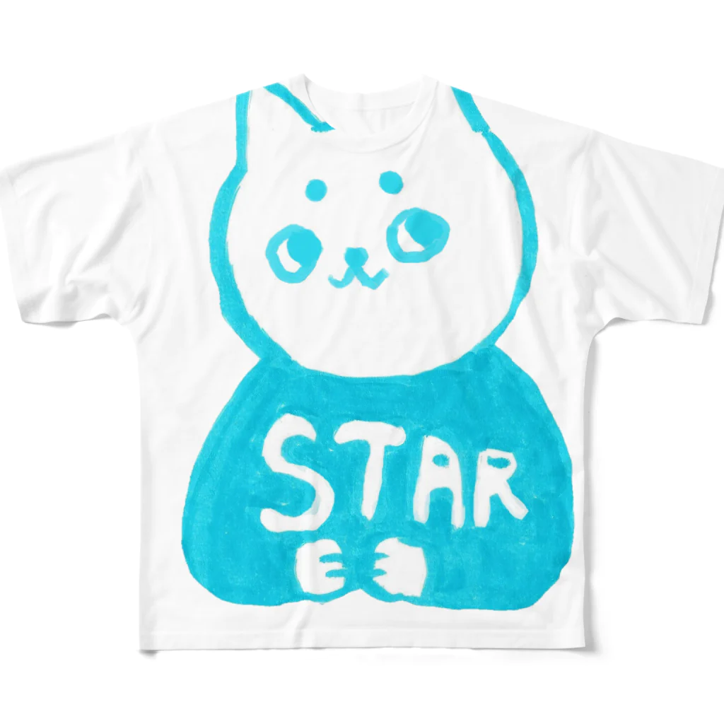 vagの麻呂眉川さん「STAR」 フルグラフィックTシャツ