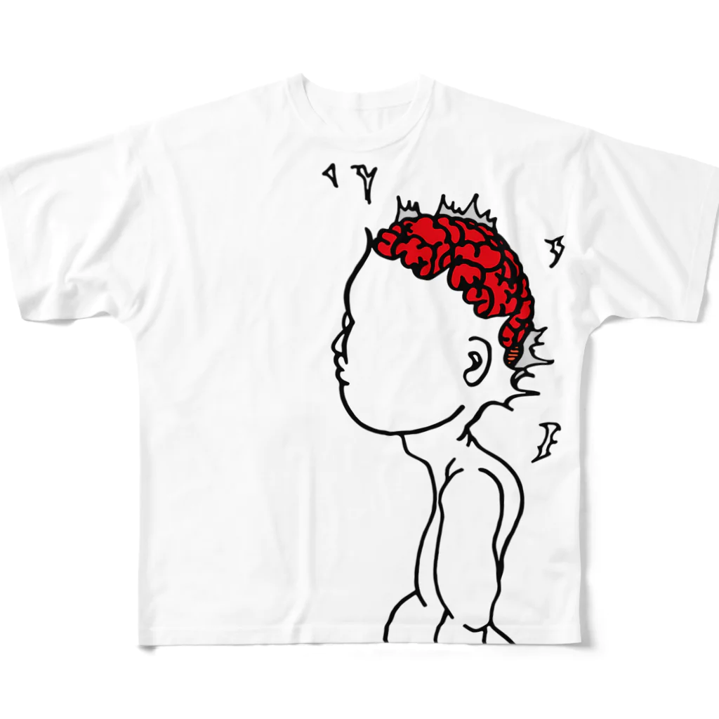 意匠『六覺千手』-ろっかくせんじゅ-の頭爆破 六覺千手-零式-  フルグラフィックTシャツ
