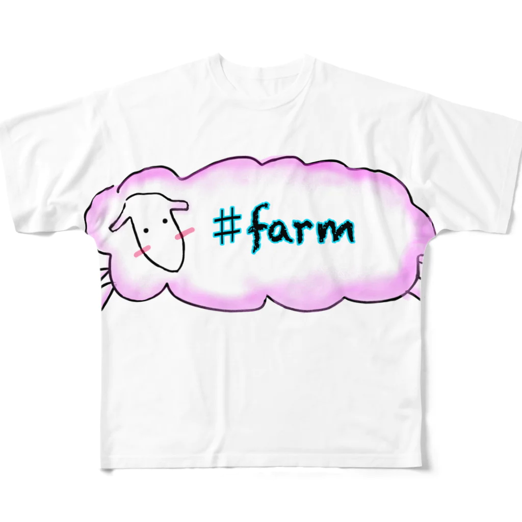 紫屋-vampire-の#farm フルグラフィックTシャツ