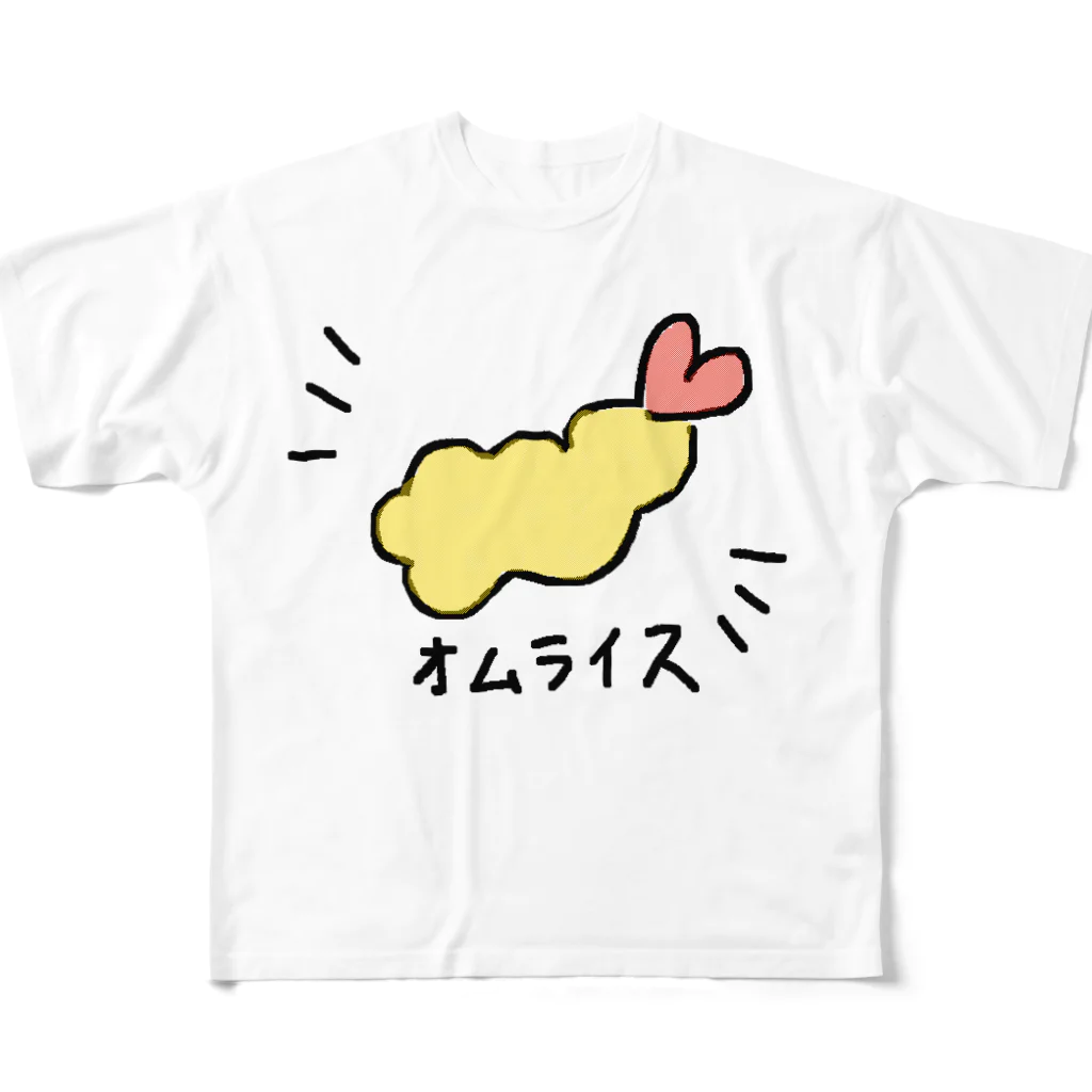 アマゴンショップのオムライス All-Over Print T-Shirt