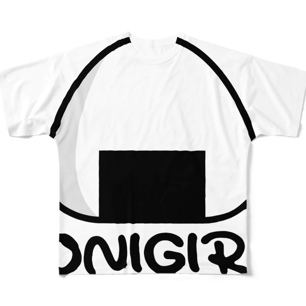 ぽっぷんすたんぷ -POP’N STAMP-のおにぎりTシャツ -onigiri- All-Over Print T-Shirt