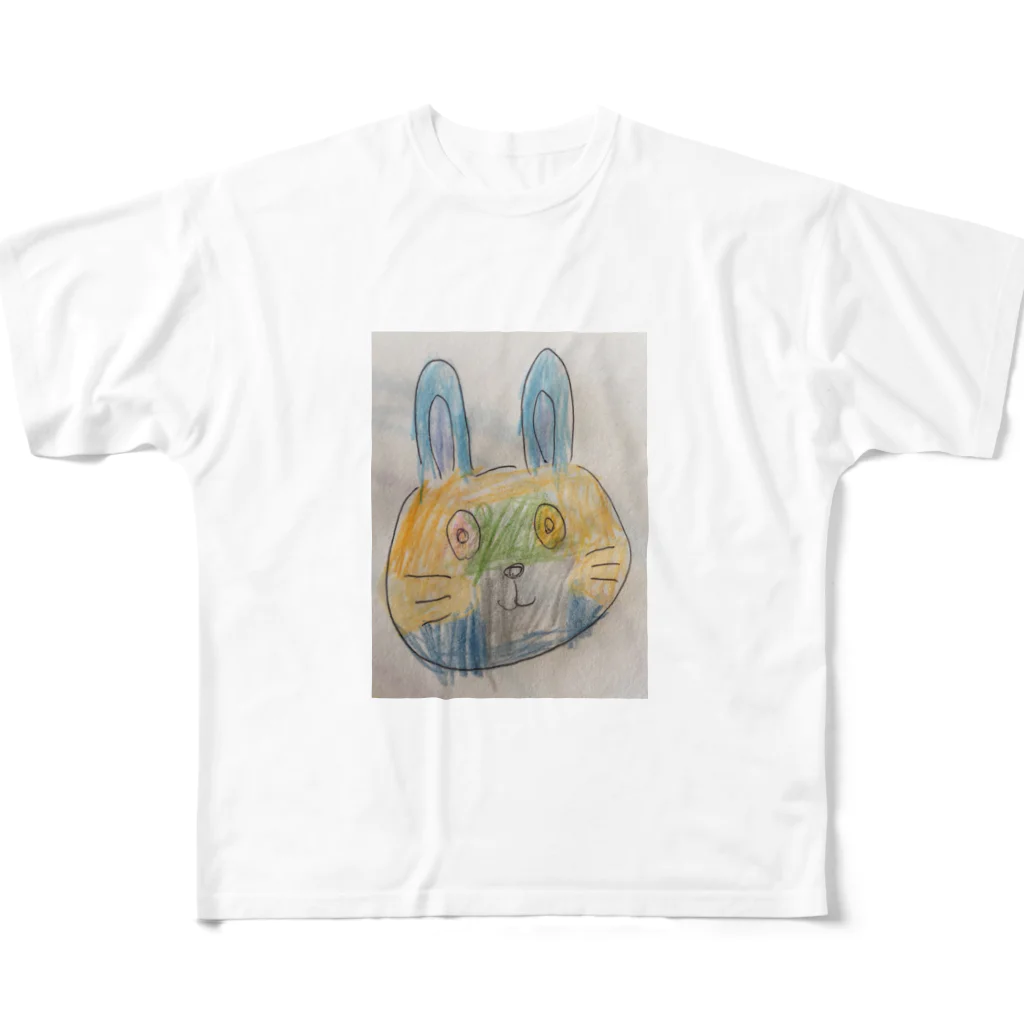 shuji7のうさぎ フルグラフィックTシャツ