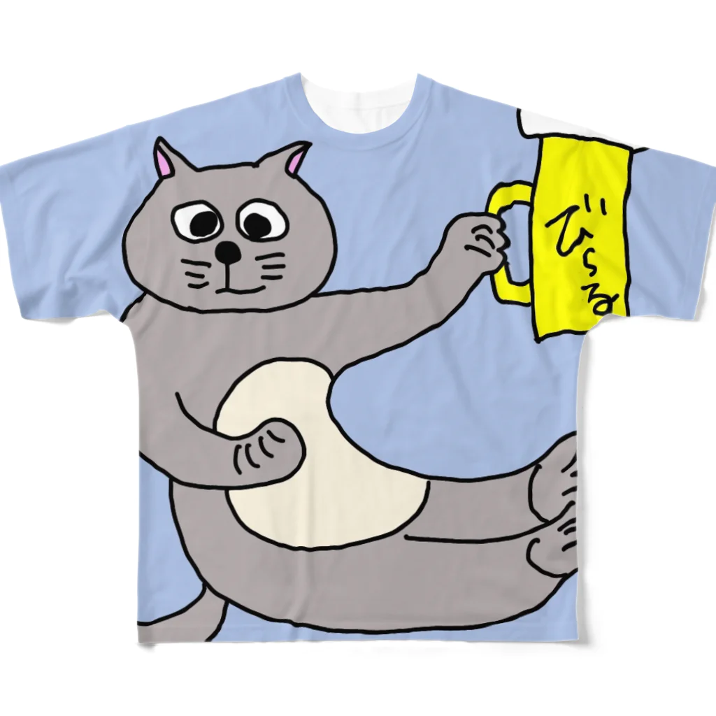 ねこにまたたびのまたたび フルグラフィックTシャツ