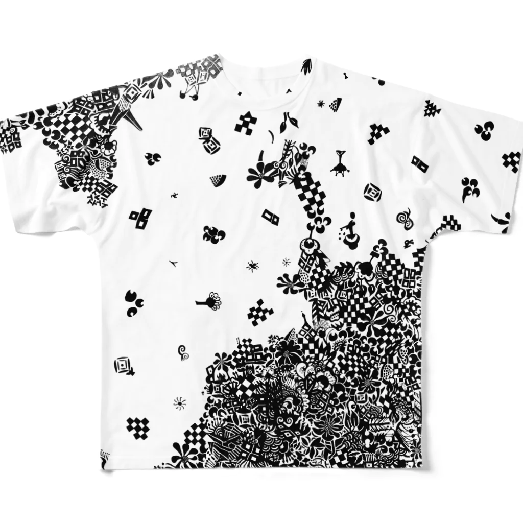 松本新菜の雪 All-Over Print T-Shirt
