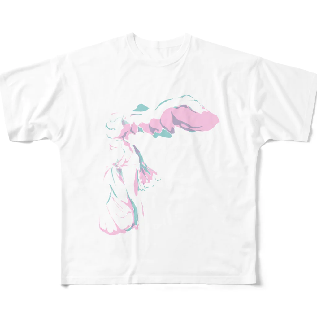 遅い公園のサモトラケのニケ All-Over Print T-Shirt