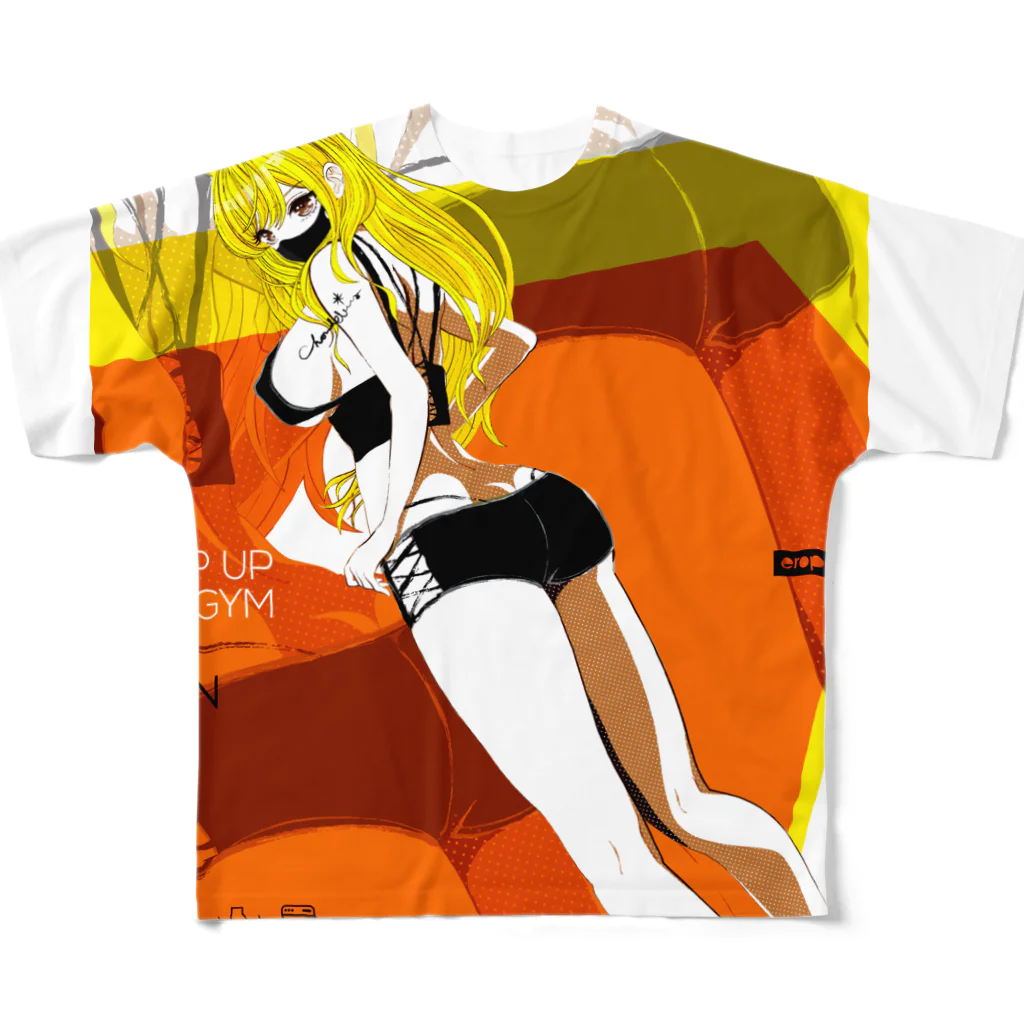 loveclonesのBOOTY PUMP 夏の着せ替えドール 0564 エロポップ ギャル せな 白限定 All-Over Print T-Shirt