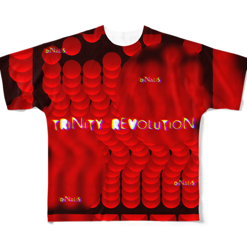 Aimurist のRed revolution  フルグラフィックTシャツ