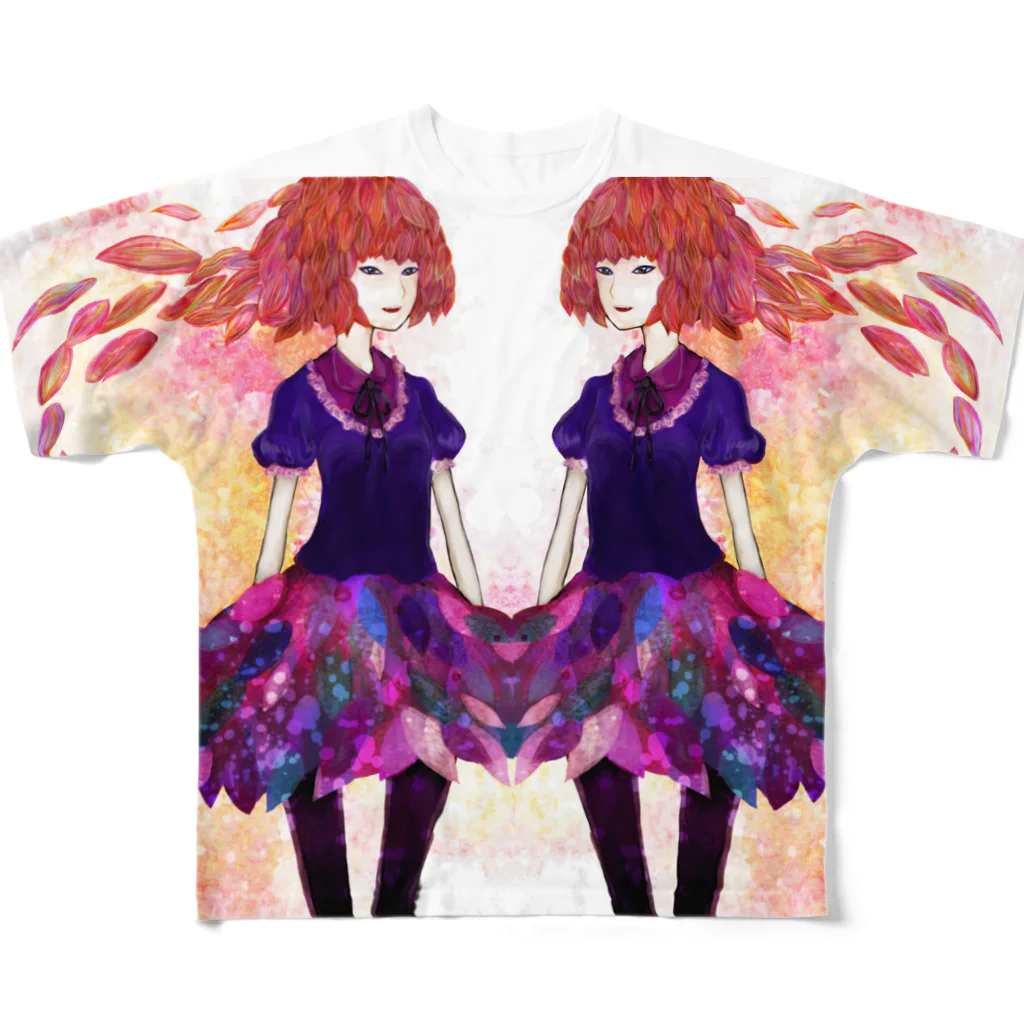 🌼*ﾟがーべらめらん*ﾟ🌼の双子 All-Over Print T-Shirt