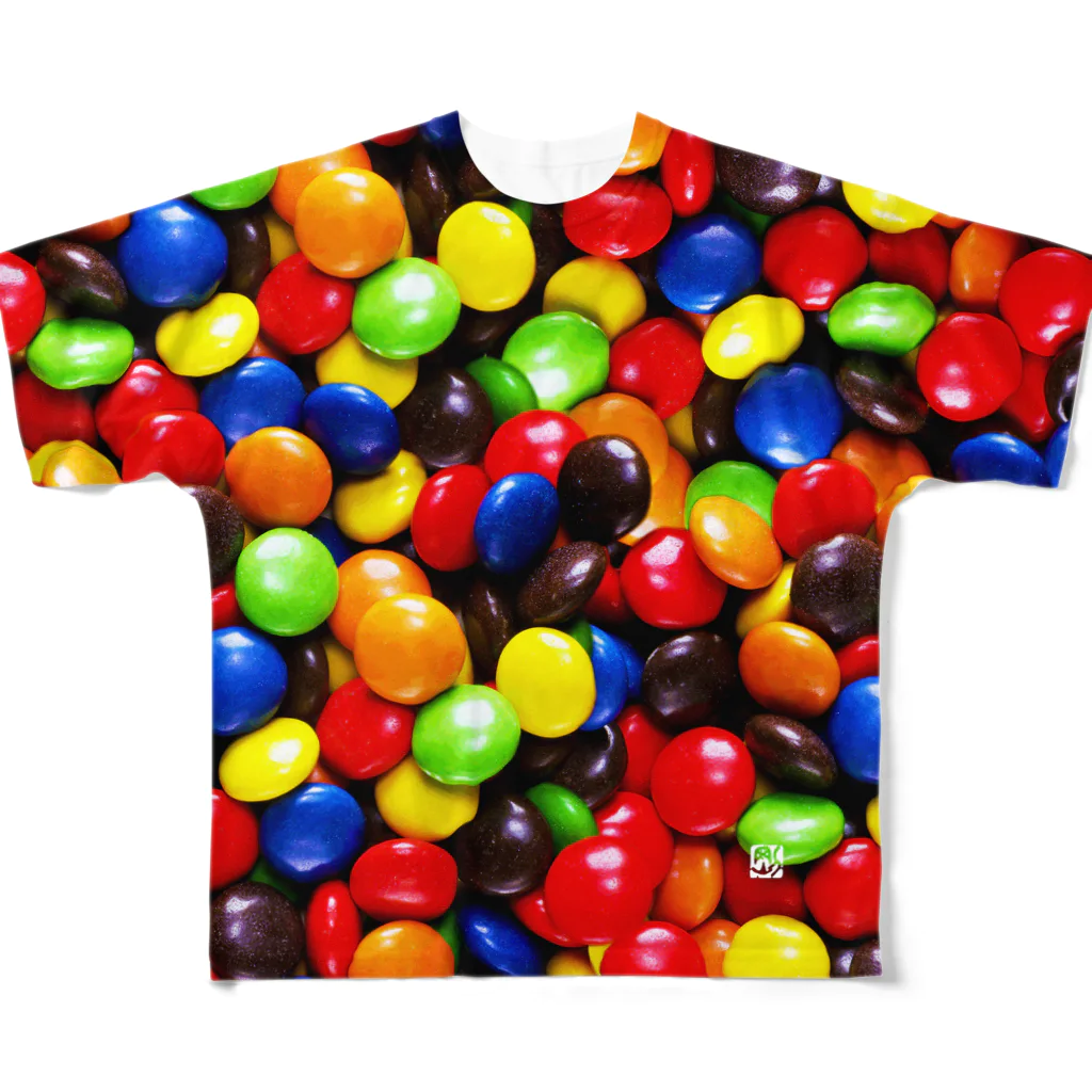 G-laboのチョコレート フルグラフィックTシャツ