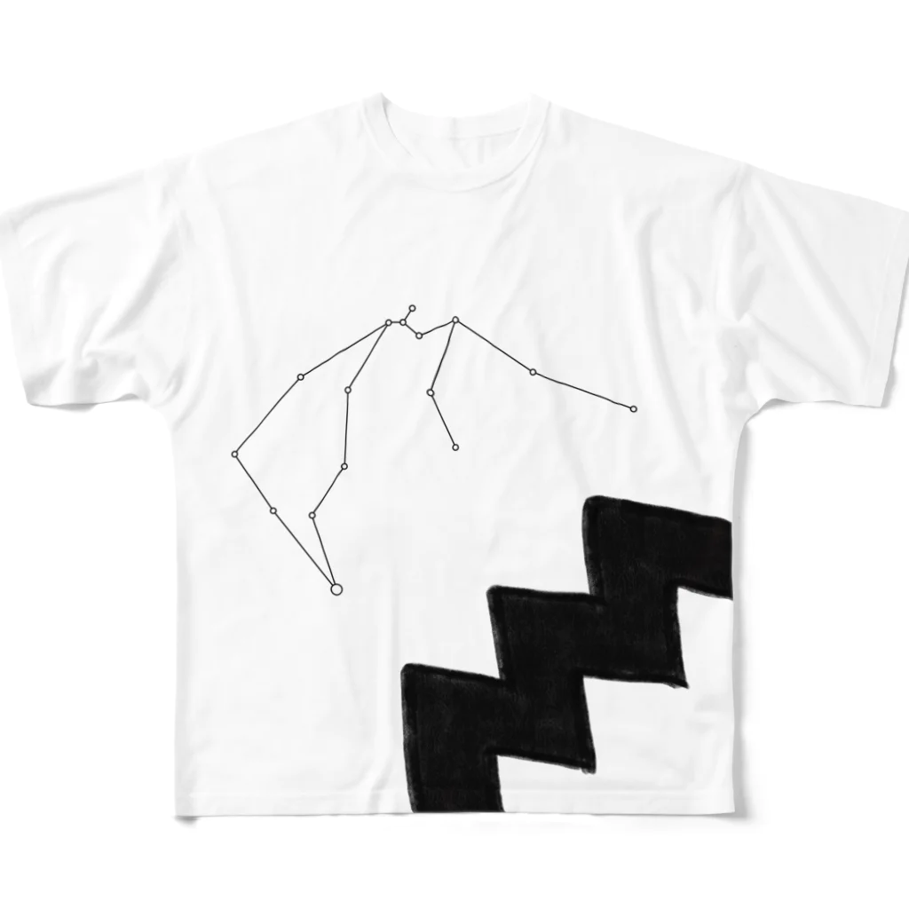 星屑甘音✨🌠の星屑甘音イメージシャツ『混沌を喰らう者』 フルグラフィックTシャツ
