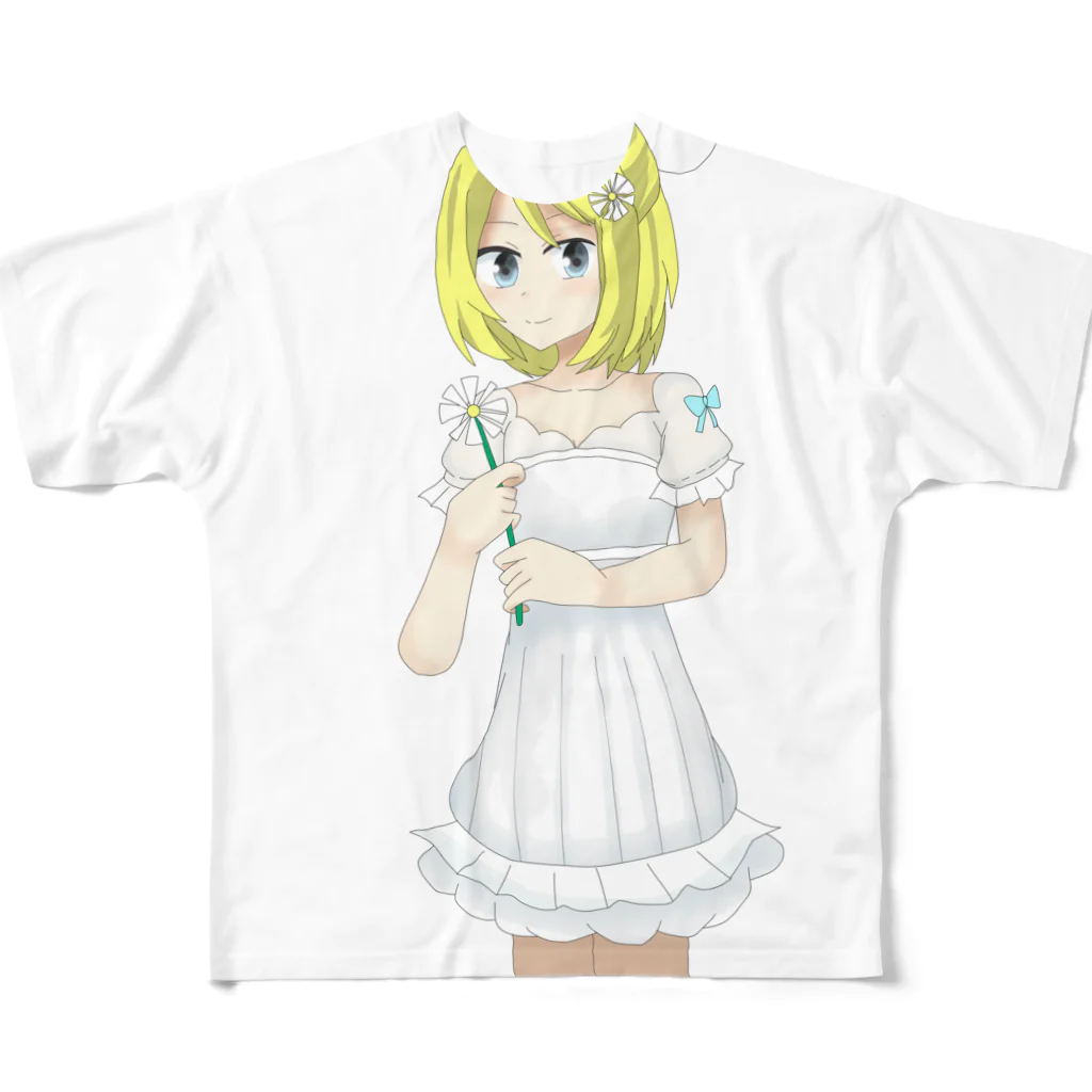 ぽんずのポン酢の鏡音リンフェアリーワンピ フルグラフィックTシャツ