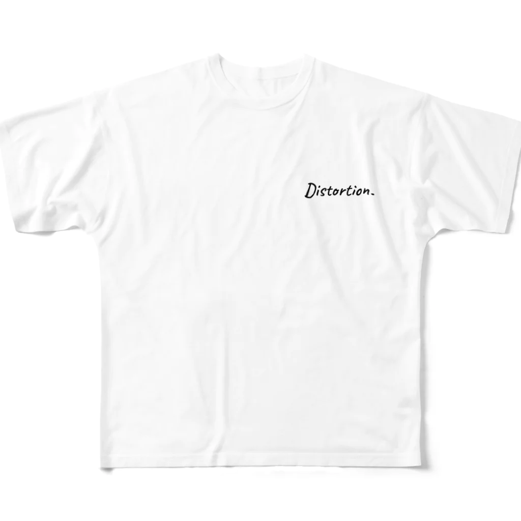 Distortion.の湘南海岸 フルグラフィックTシャツ