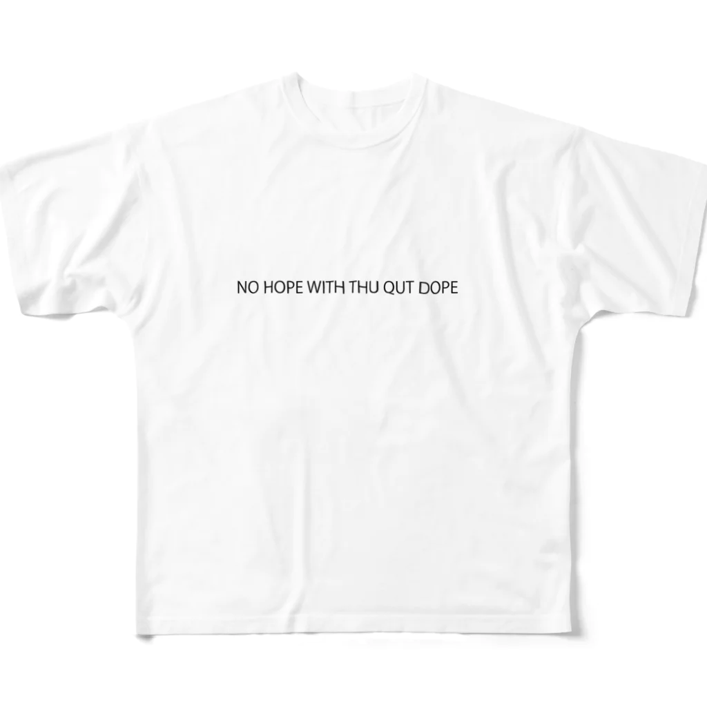 KOHEI SAITOのNO HOPE WITH THU QUT DOPE フルグラフィックTシャツ