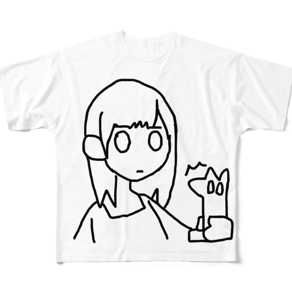 いぬいぬぱんちのお店のいぬほかく All-Over Print T-Shirt