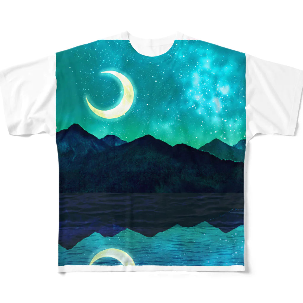 R☆worldの夏の夜空 フルグラフィックTシャツ