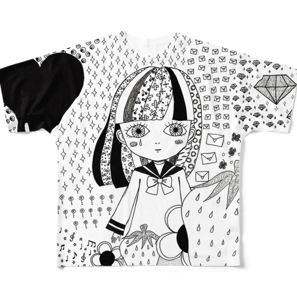 sachichocoの或る恋のうた All-Over Print T-Shirt