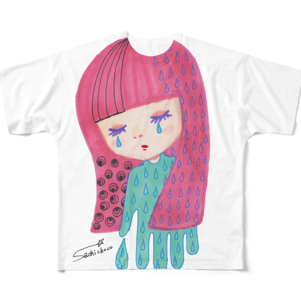 sachichocoの夜が来た All-Over Print T-Shirt