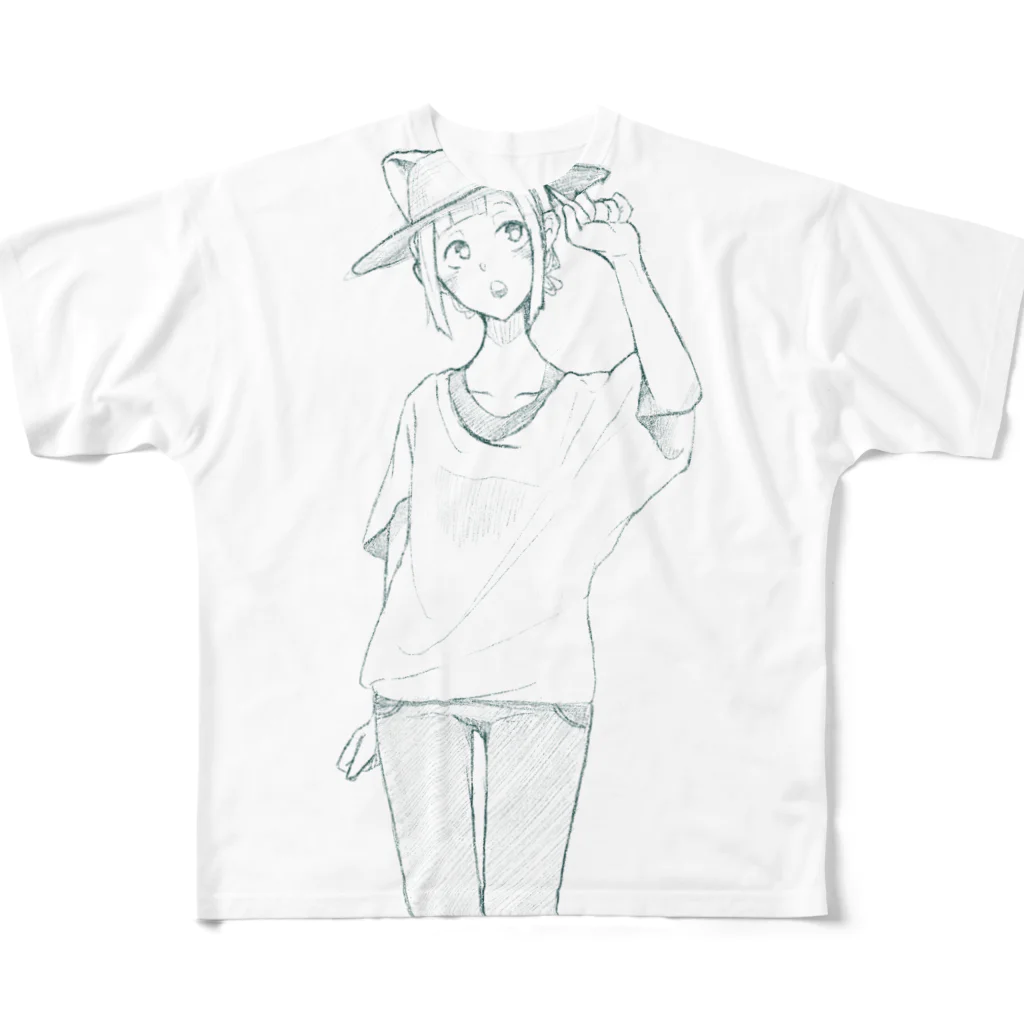 @くろみとのお店の夏 フルグラフィックTシャツ