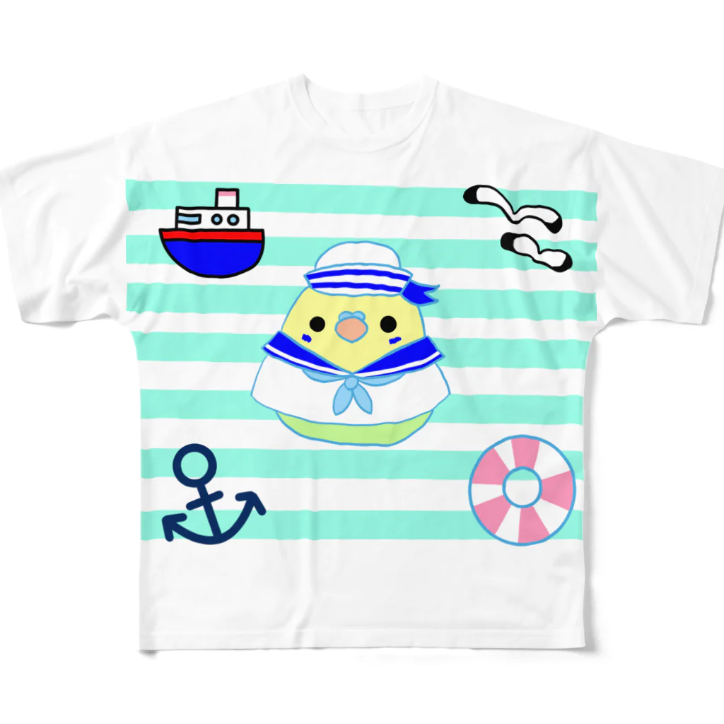 安納ポテトのインコSUMMER All-Over Print T-Shirt