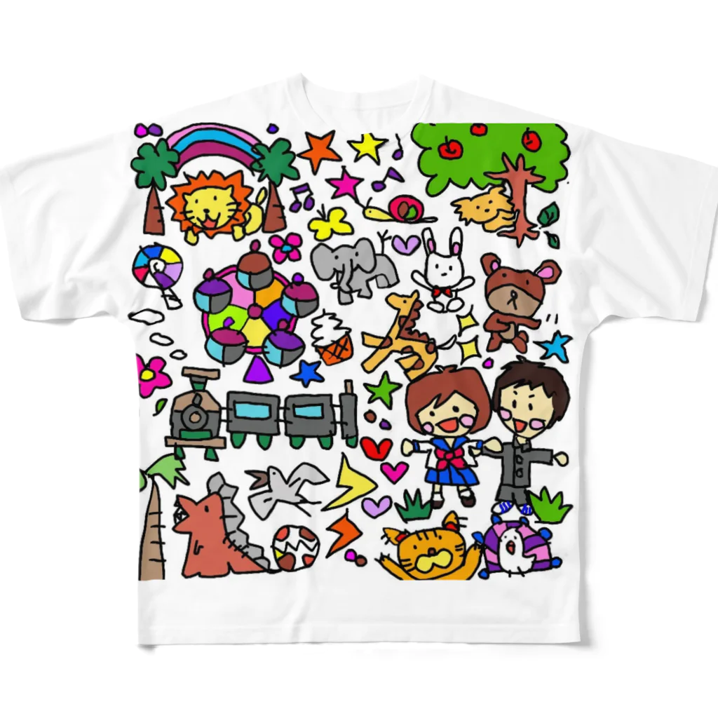 Dream★starのアニマルランド All-Over Print T-Shirt