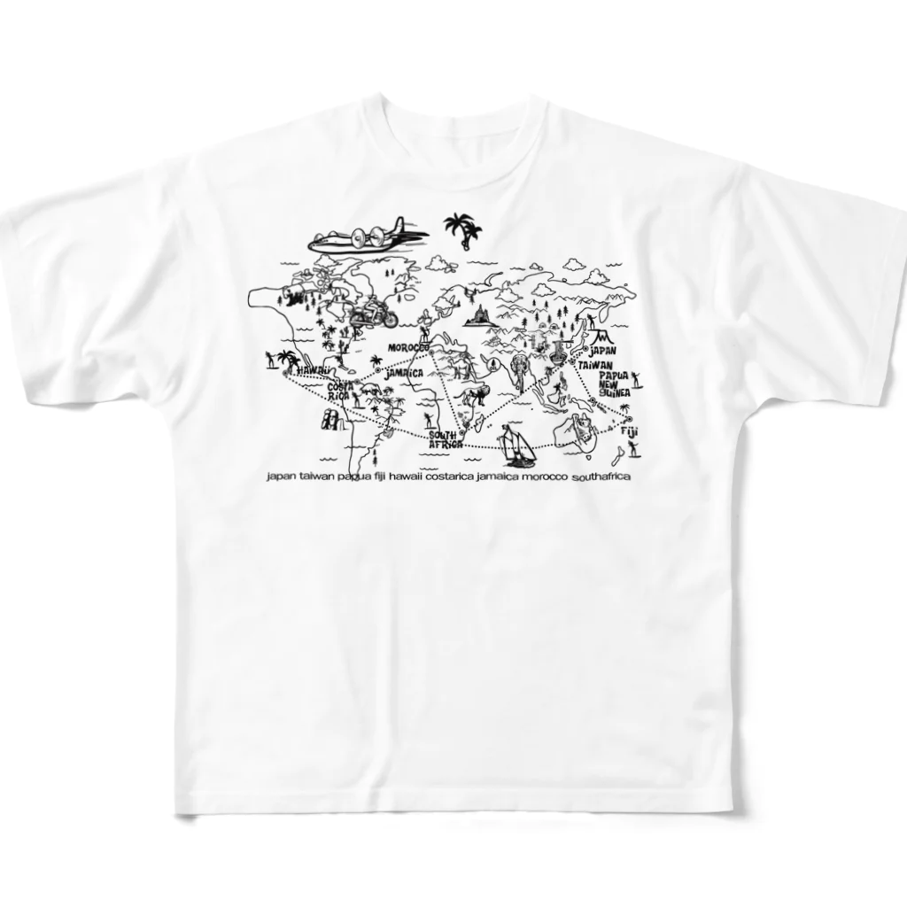 JOKERS FACTORYのSURFING WORLD TOUR フルグラフィックTシャツ