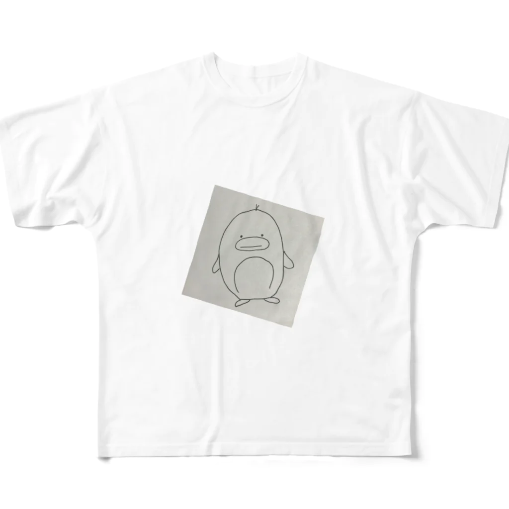 yumika0711のペンギンくん フルグラフィックTシャツ
