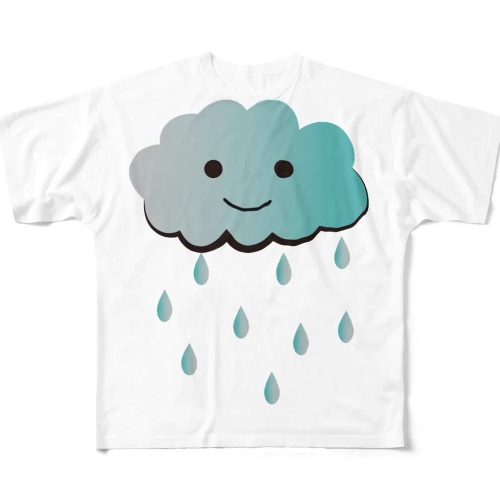 chicodeza by suzuriの今日は雨の日 All-Over Print T-Shirt