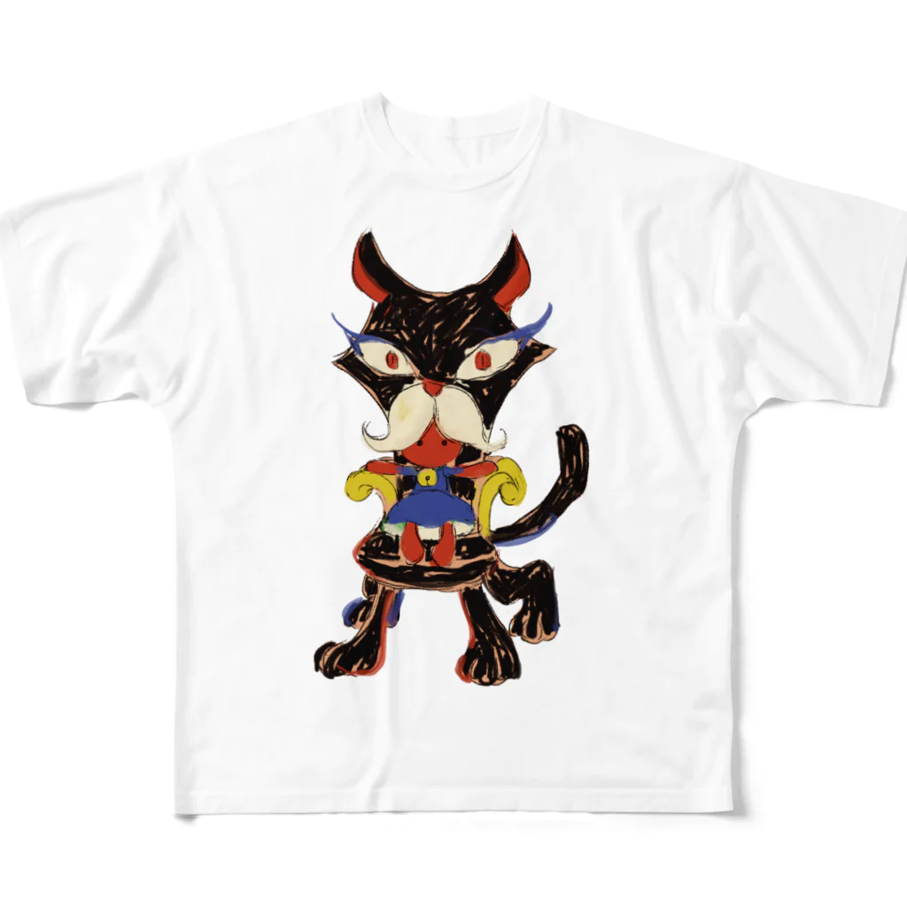 きつねうどんのnekochan フルグラフィックTシャツ