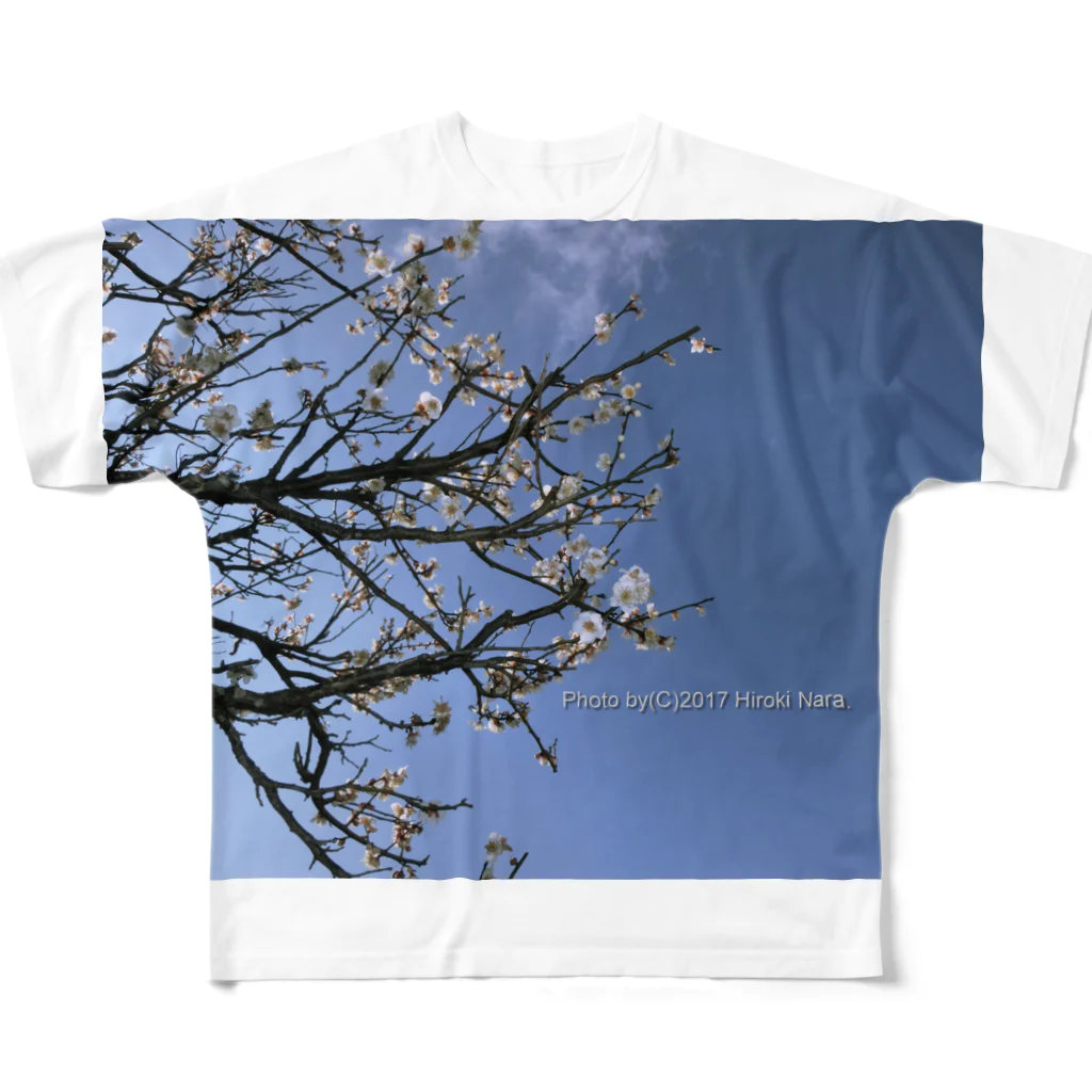 hiroki-naraの光景　sight738　梅  花 FLOWERS All-Over Print T-Shirt