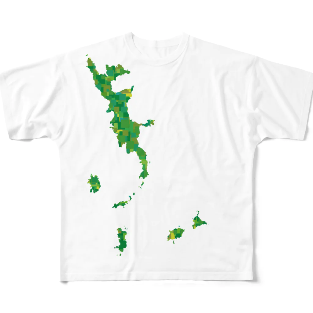 cuuyabowの小笠原諸島 All-Over Print T-Shirt