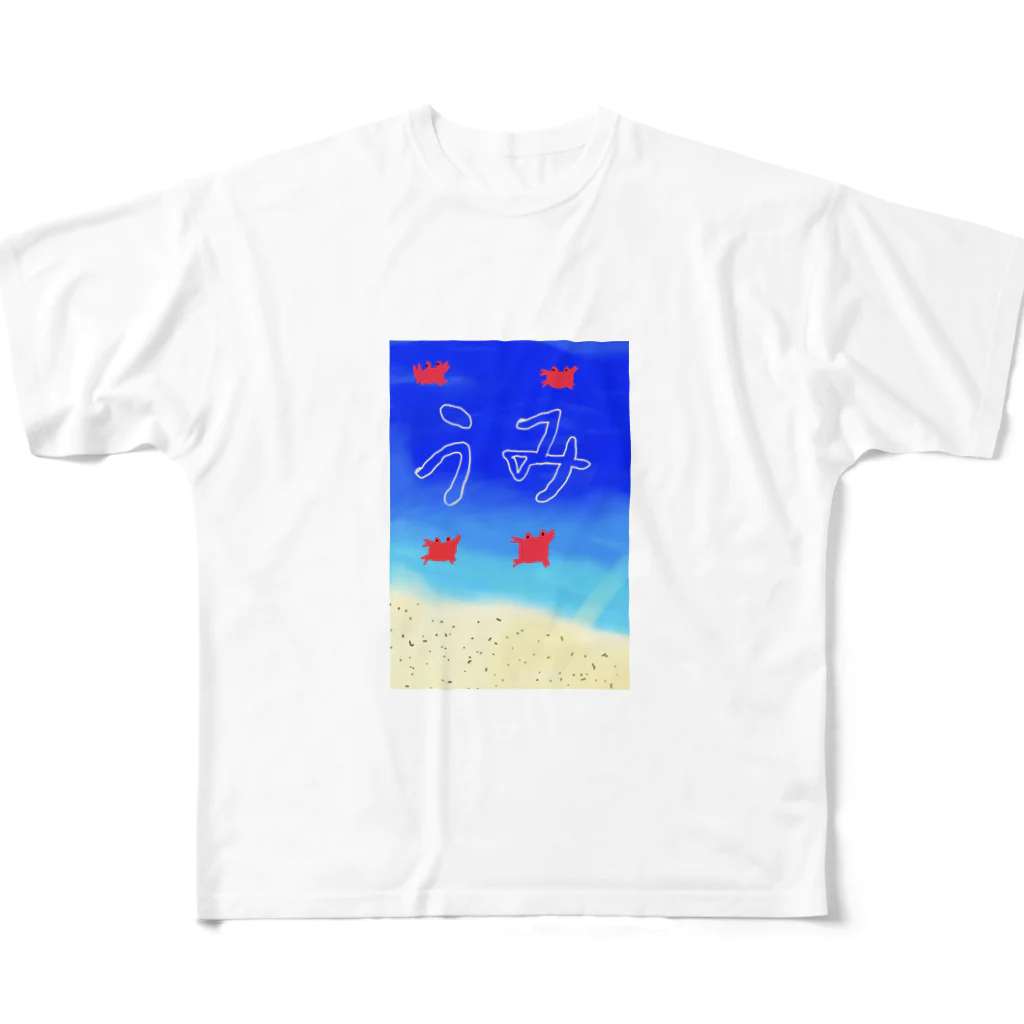 れもんのリラックス海 フルグラフィックTシャツ