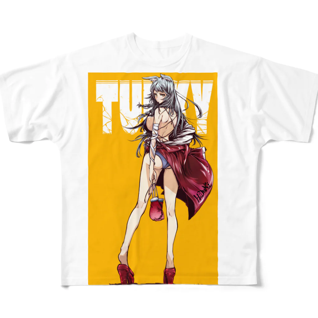 Tukky🦊🍶☽vtuber☽のVtuber Tukky　Tシャツ All-Over Print T-Shirt