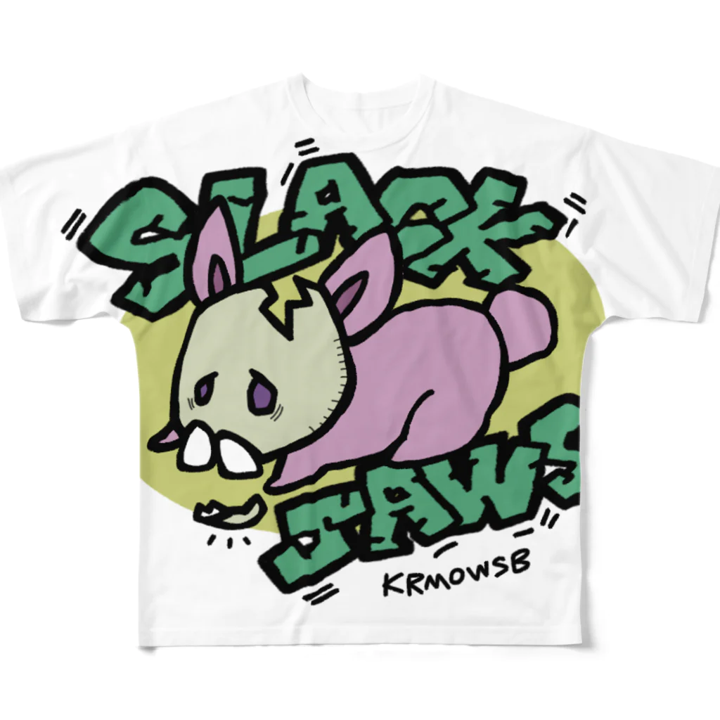 Kurumiのslack jaws フルグラフィックTシャツ