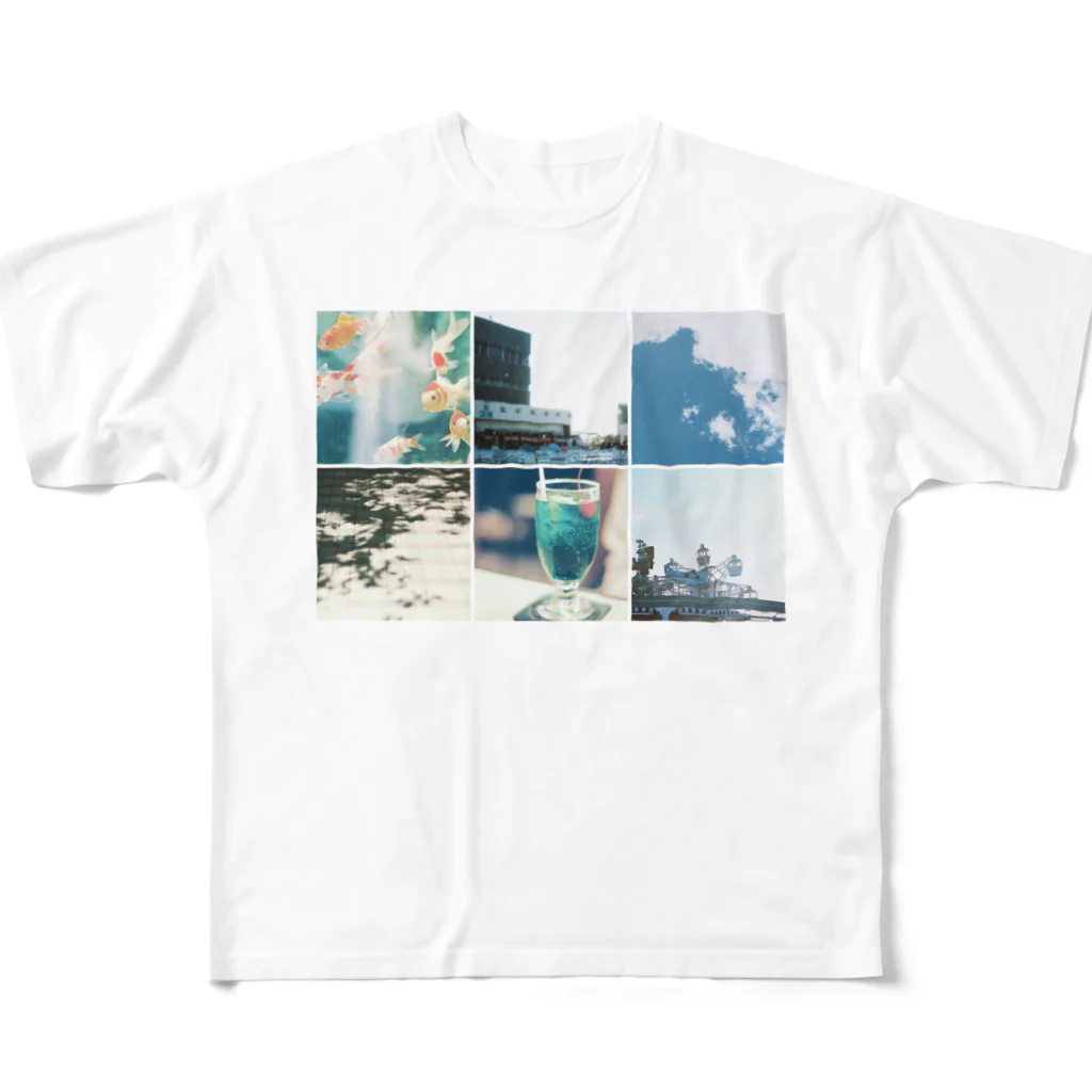 与音 ゆめ子の夏 All-Over Print T-Shirt