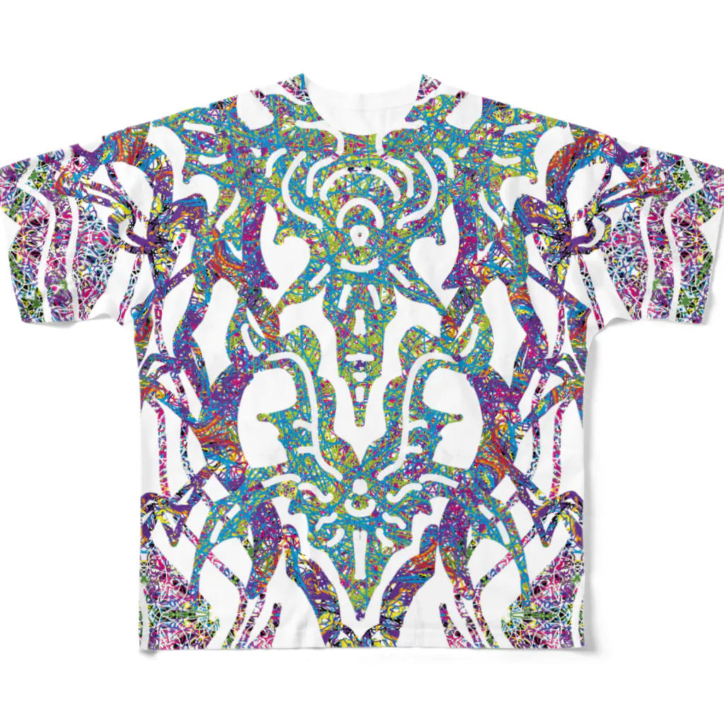 黒髭工房の紋様 All-Over Print T-Shirt