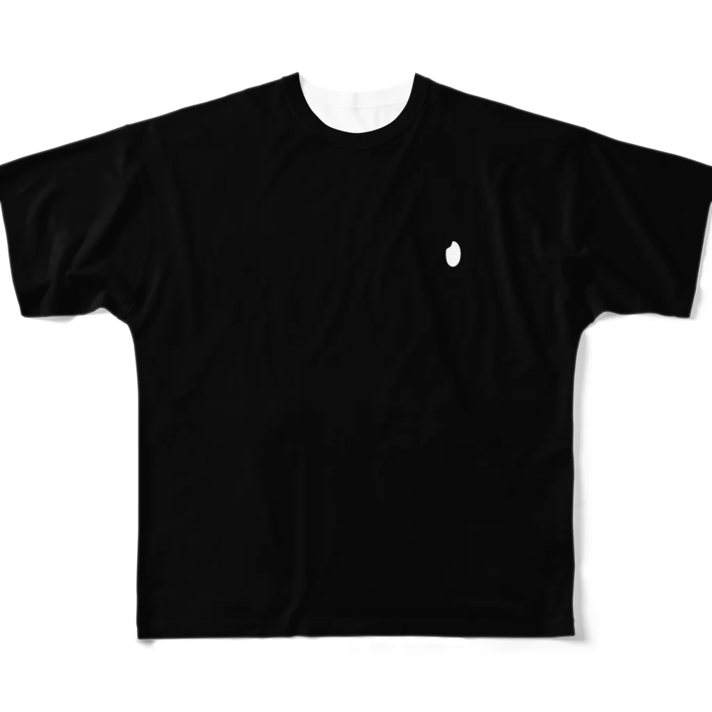 hustlerの髑髏 フルグラフィックTシャツ