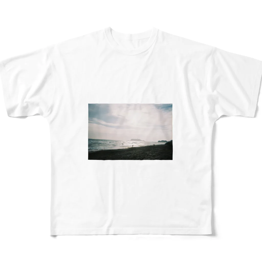 shinozaki_hanaの冬の七里ヶ浜 フルグラフィックTシャツ