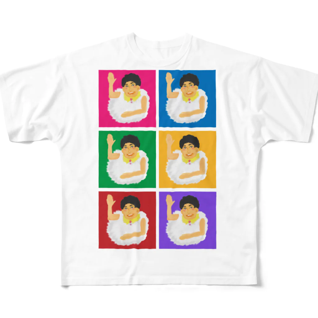 kiktokのおいすー フルグラフィックTシャツ