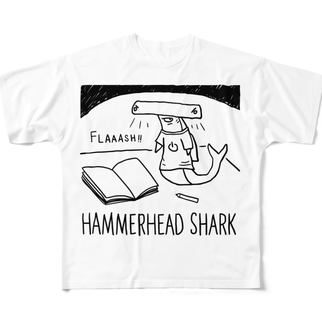 MAKOSHARK（マコシャーク）のHAMMERHEAD SHARK All-Over Print T-Shirt