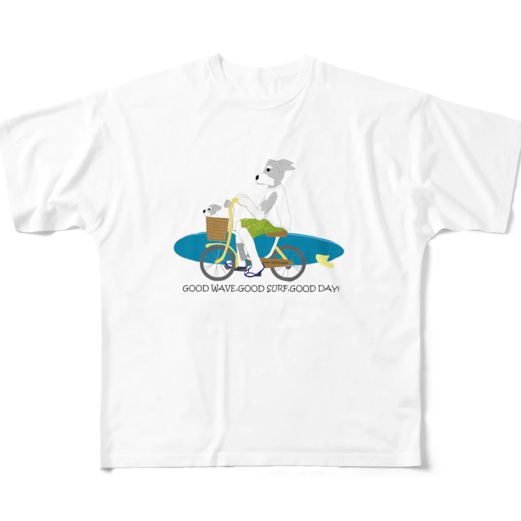 tsuchimikiのチャリサーが行く！ All-Over Print T-Shirt