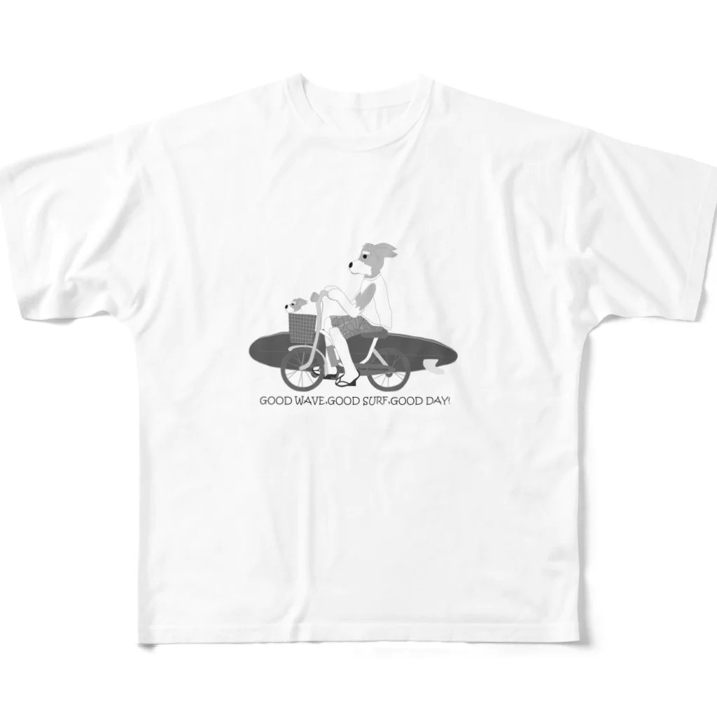 tsuchimikiのチャリサーが行く！ All-Over Print T-Shirt