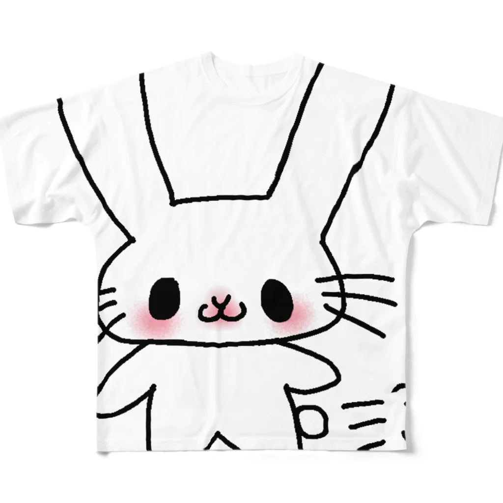 Chiuchan397のDADAうさちゃん フルグラフィックTシャツ