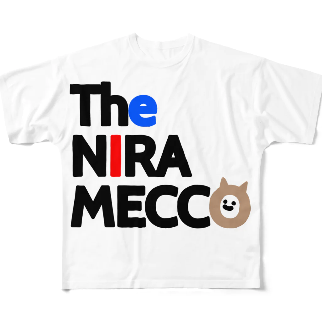 momino studio SHOPのTheNIRAMECCO ロゴ All-Over Print T-Shirt