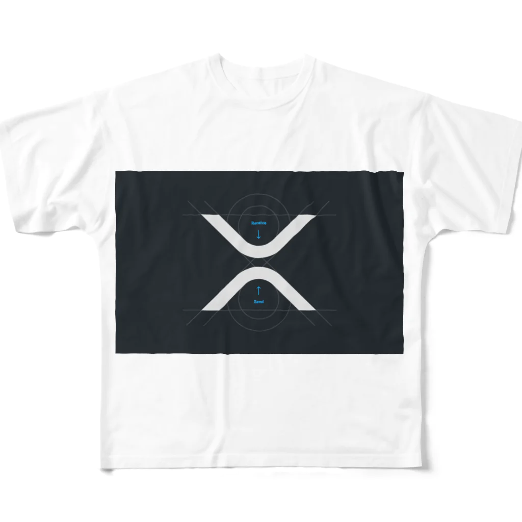 ♨️ りっぷる所長 ♨️のXRP  All-Over Print T-Shirt